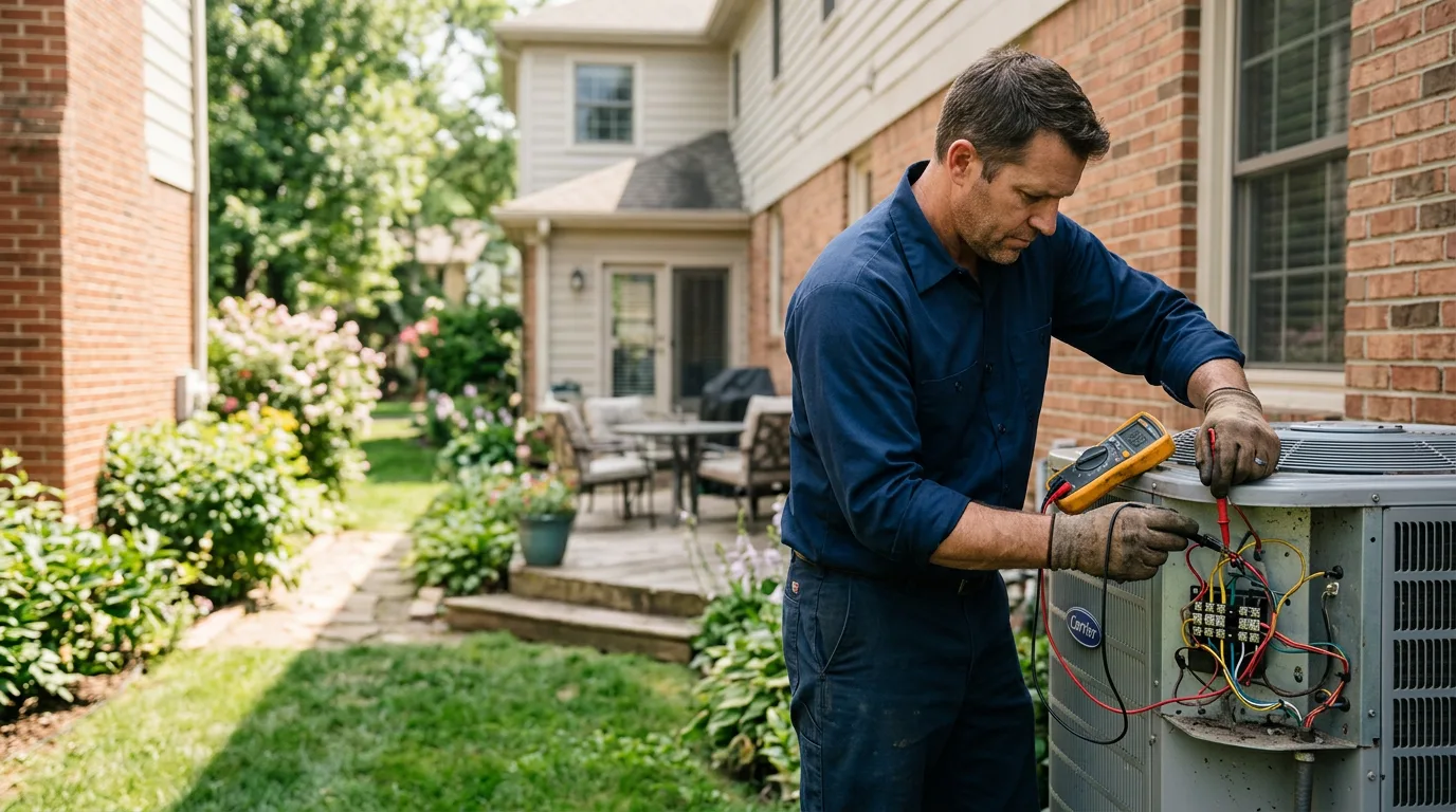 HVAC technician working near Harrisonville, NJ